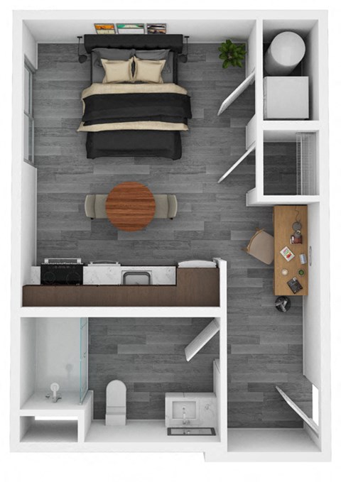 S1 Floor Plan at Novi Flats, Concord, NC